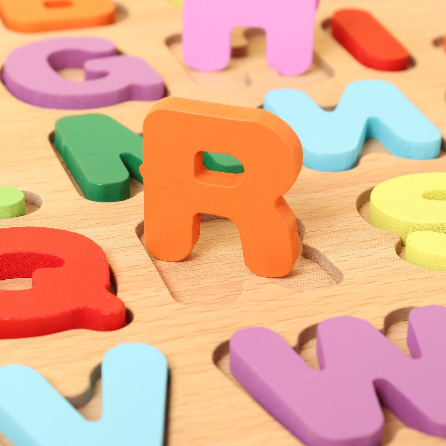 ZENAURA Wooden Alphabet & Number Puzzle , Montessori Educational Learning Toy for Kids 3+ years